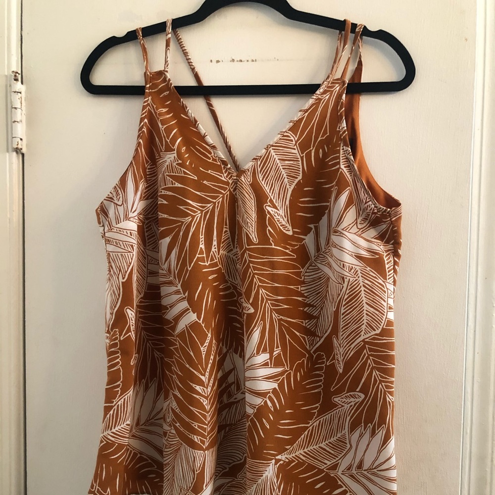 Caramel/Burnt Orange Summer Cami Size 10